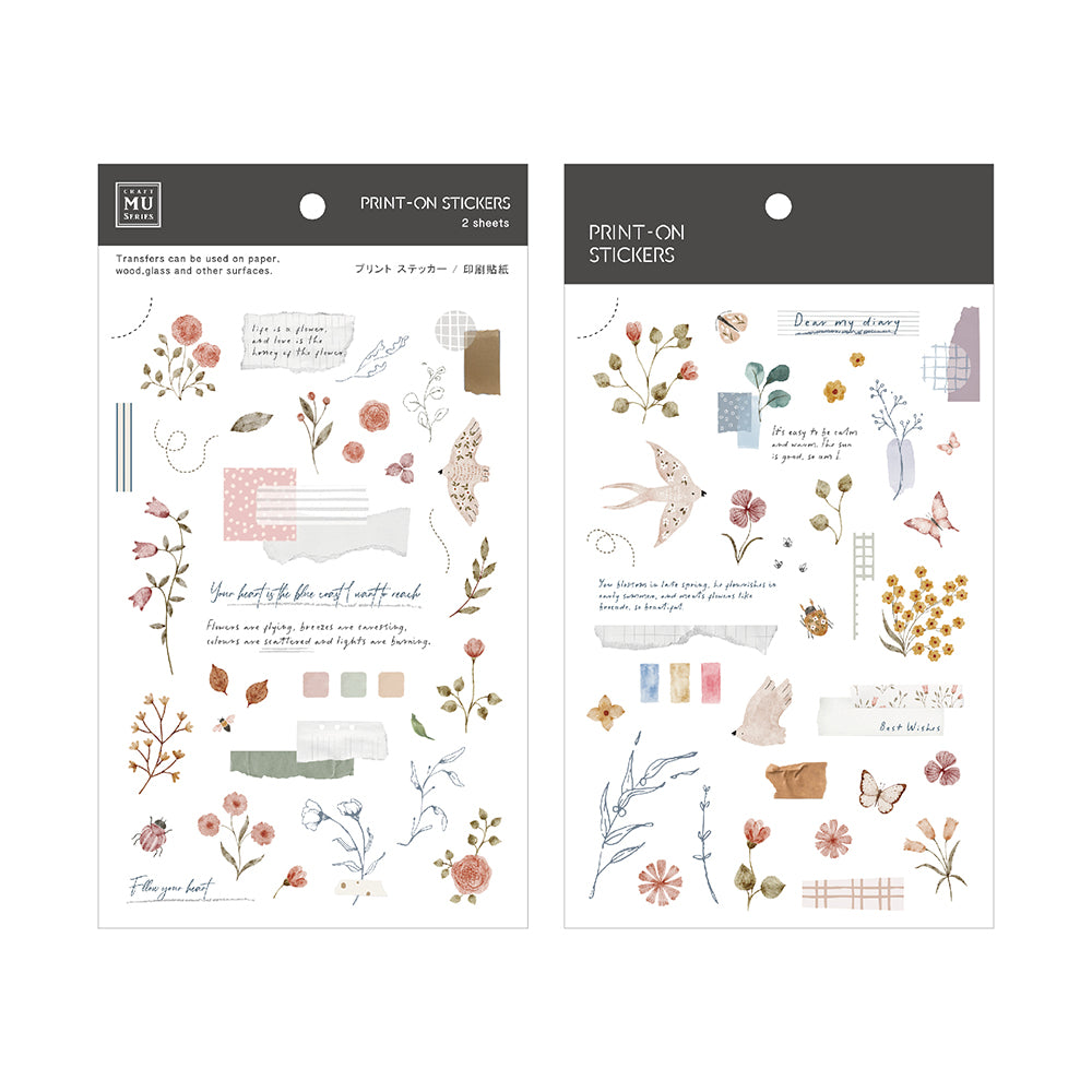 MU Lifestyle - Print-On Stickers / 270 - Dear My Dairy