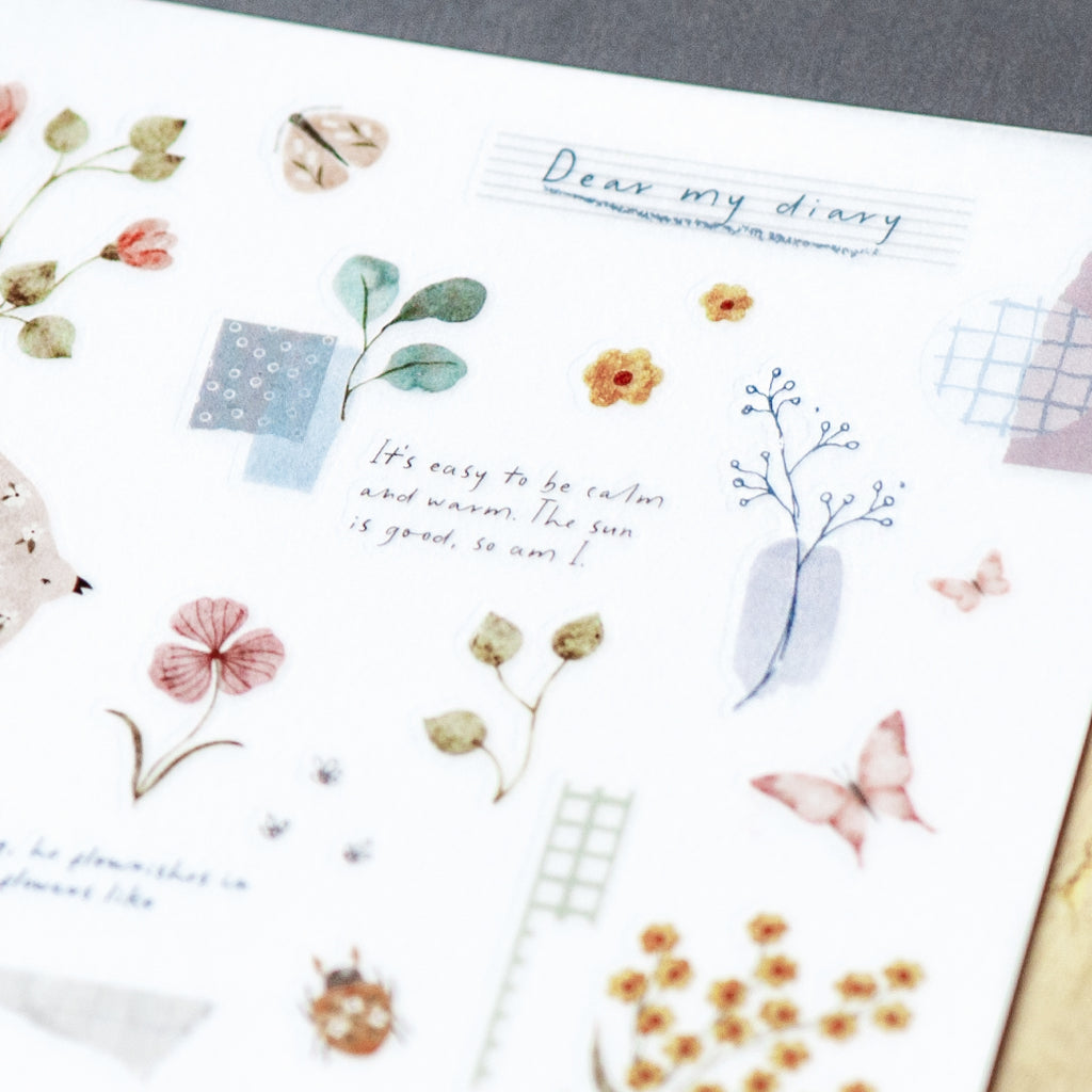 MU Lifestyle - Print-On Stickers / 270 - Dear My Dairy