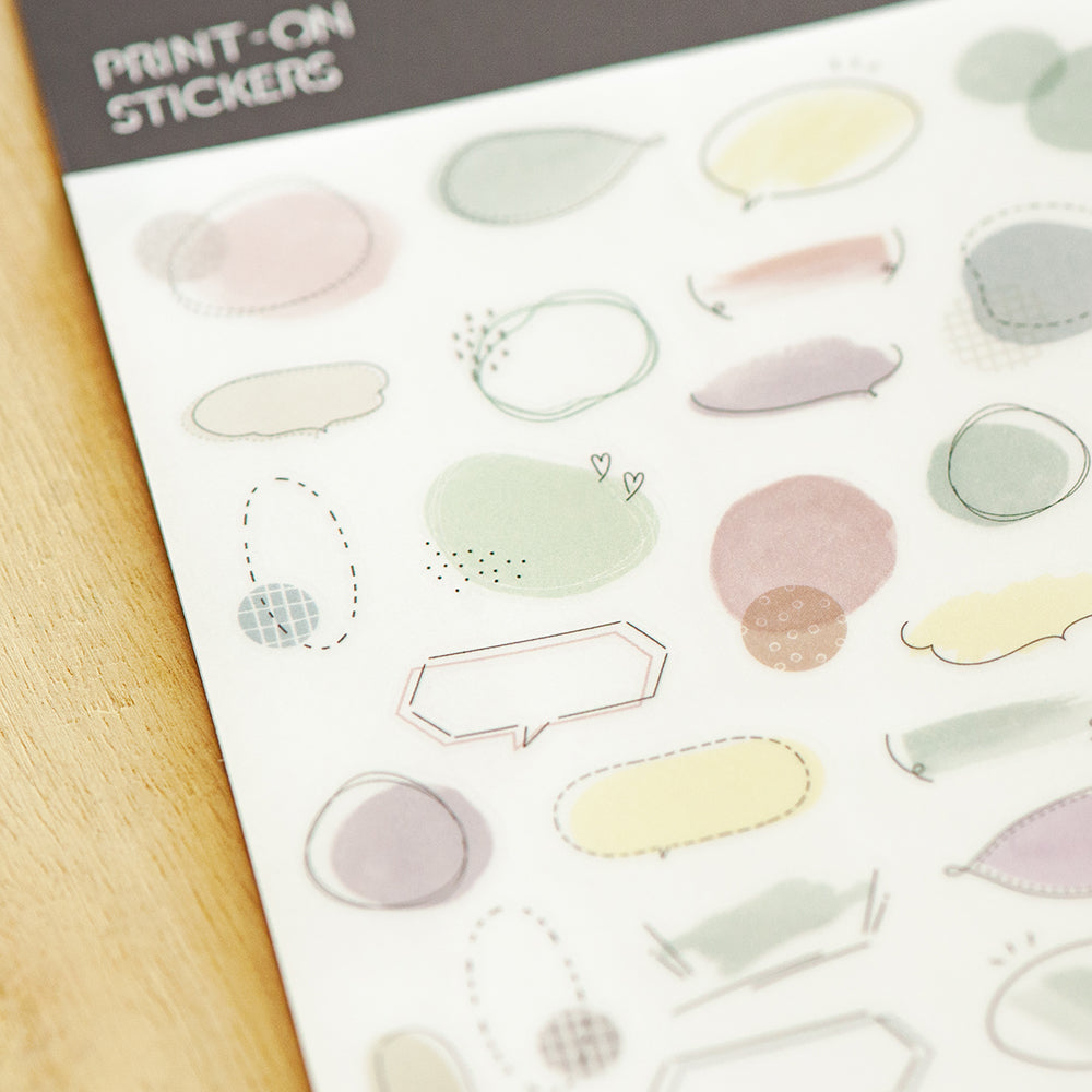 MU Lifestyle - Print-On Stickers / 274 - Chat Bubbles