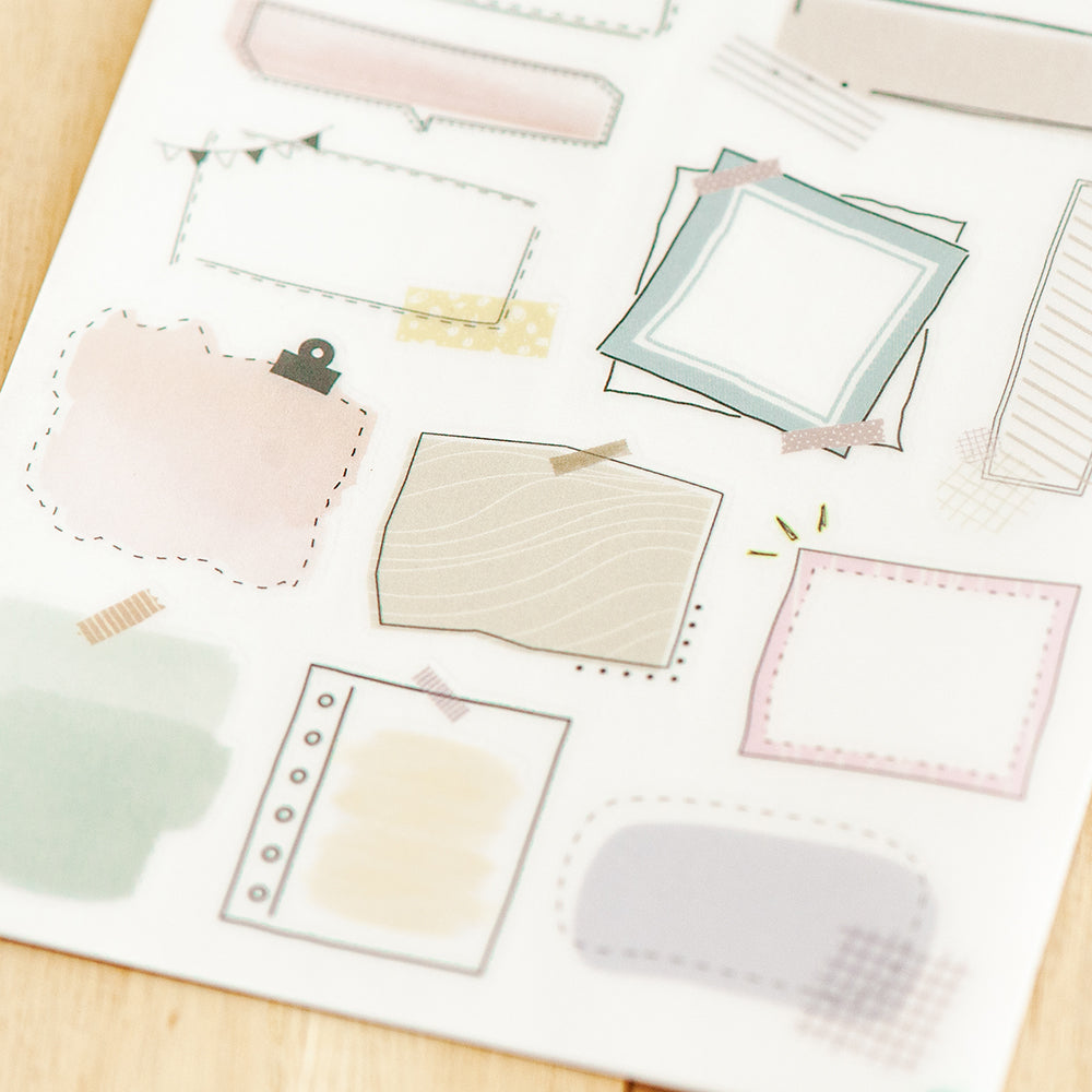 MU Lifestyle - Print-On Stickers / 275 - Square Memo Shapes