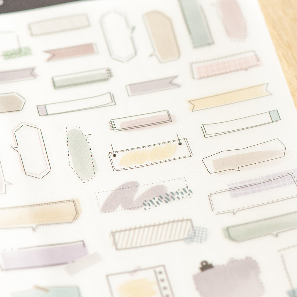 MU Lifestyle - Print-On Stickers / 275 - Square Memo Shapes