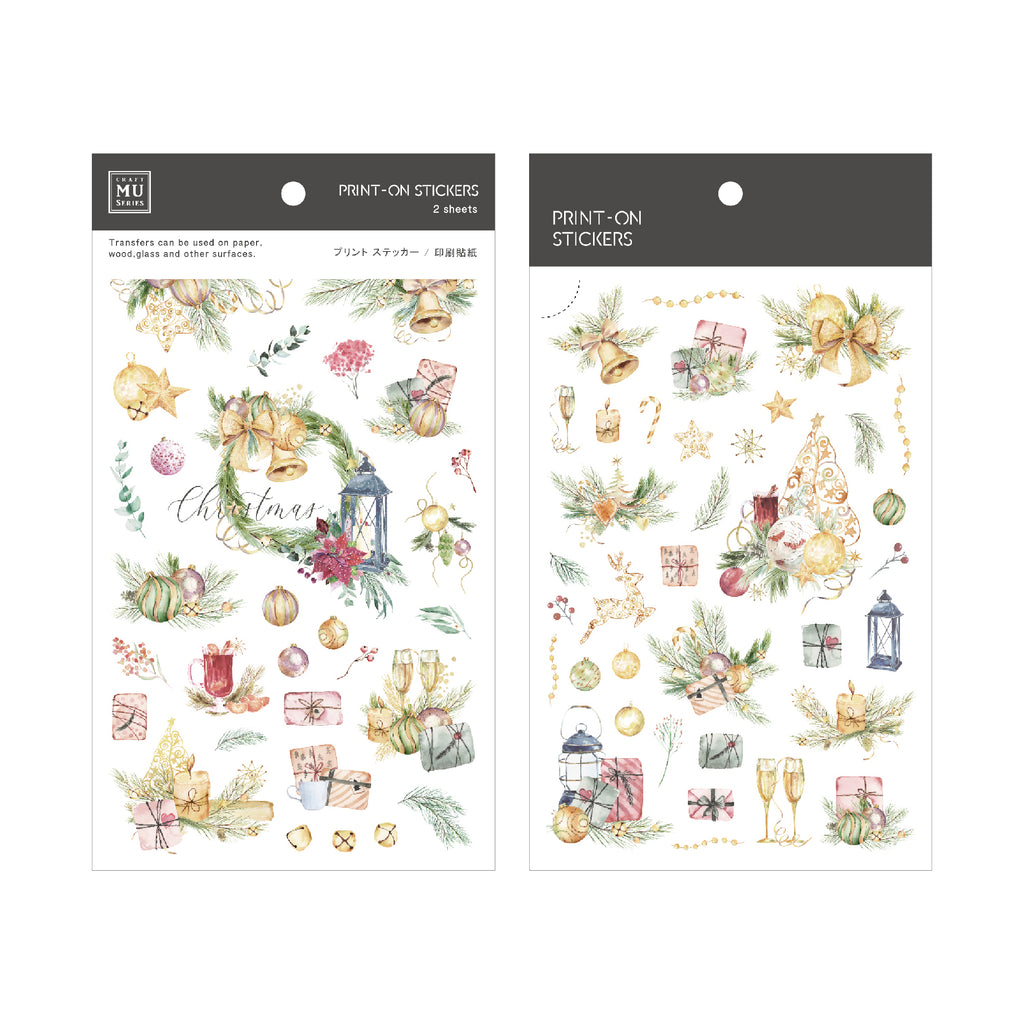 MU Lifestyle - Print-On Stickers Xmas / 20 - Christmas Decorations