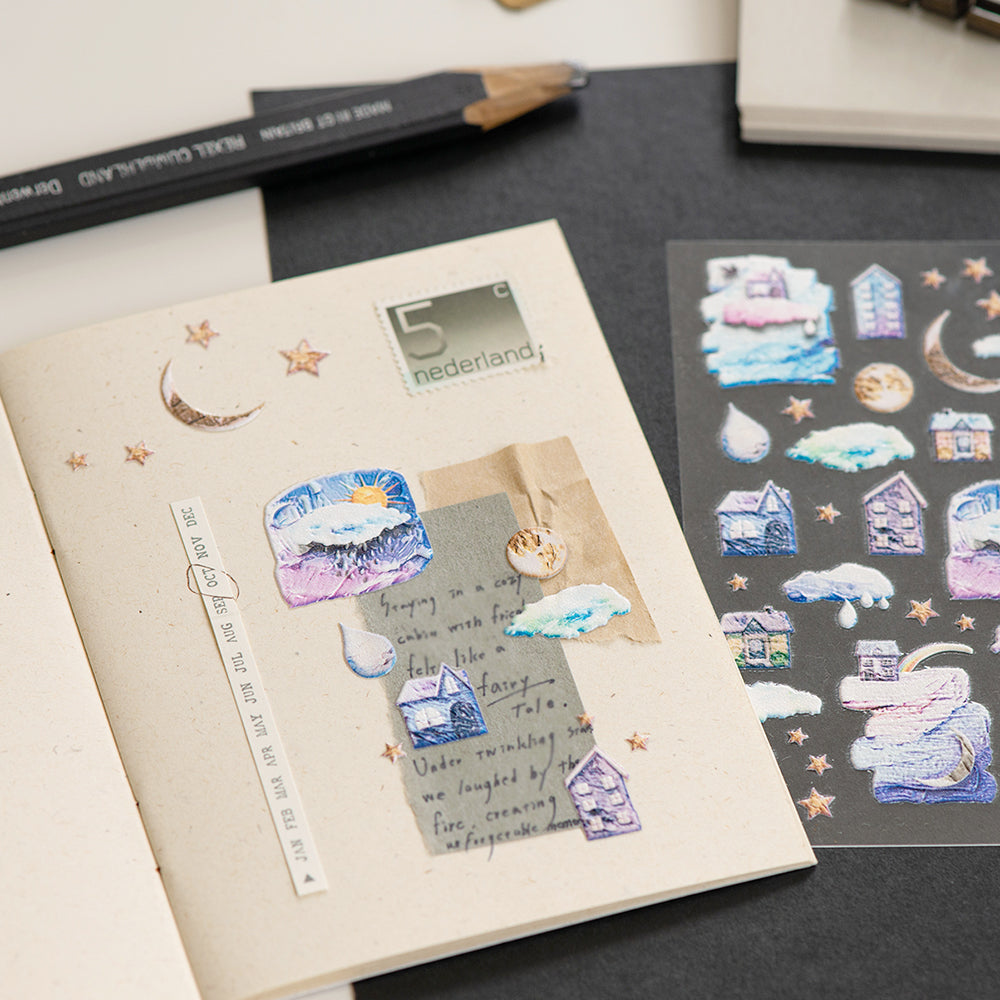 MU Lifestyle - Pop-Up Stickers / 009 -  Purple Night Sky