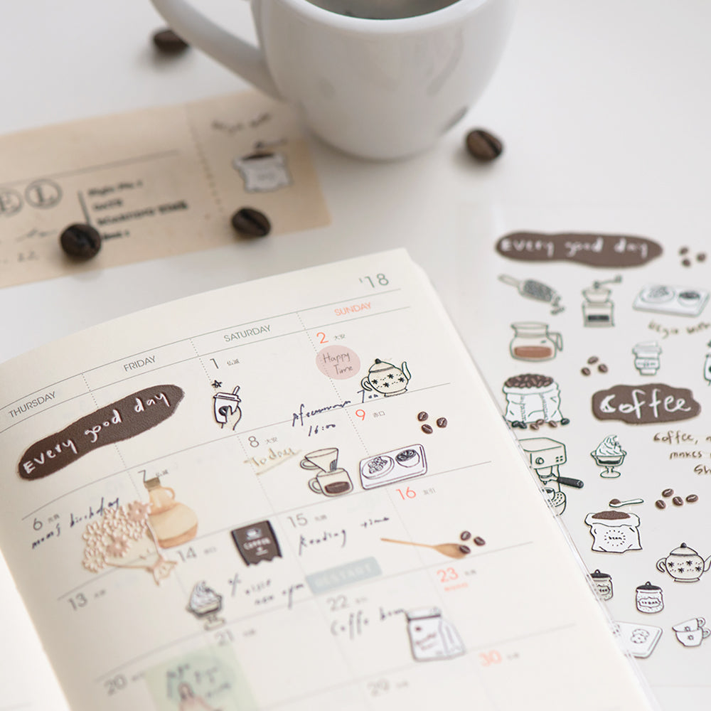 MU Lifestyle - Pop-Up Stickers / 013 - Coffee Time