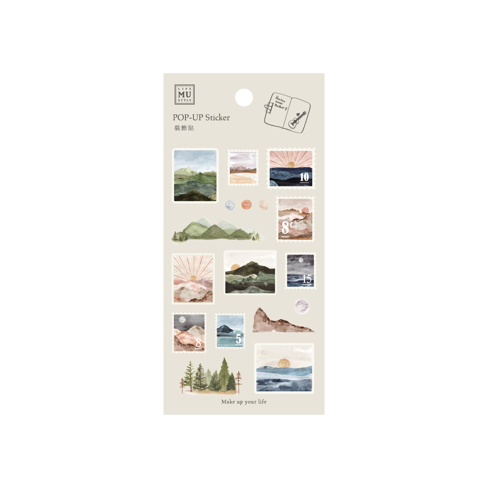 MU Lifestyle - Pop-Up Stickers / 015 - Mountains