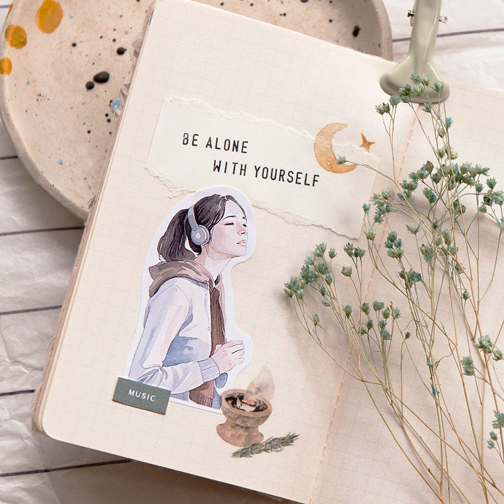 MU Lifestyle - Style Girl Stickers / 004 - Be Alone With Yourself