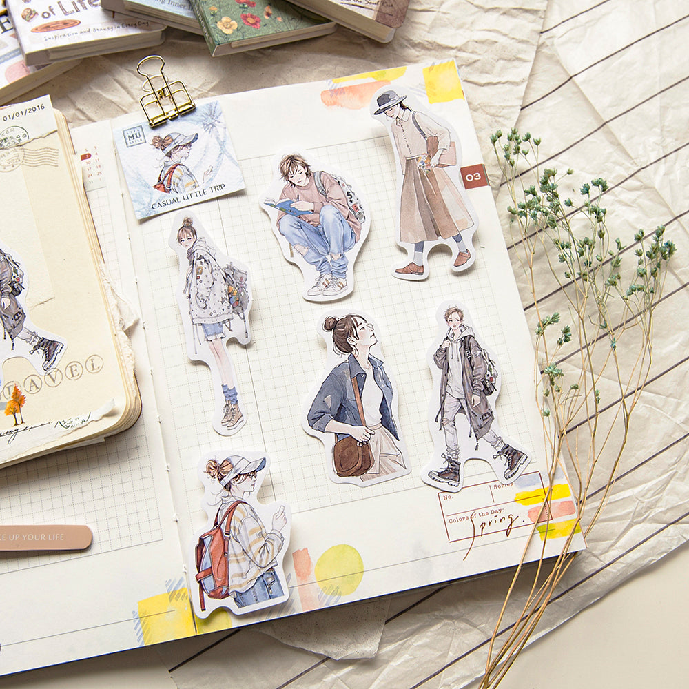 MU Lifestyle - Style Girl Stickers / 005 - Casual Little Trip