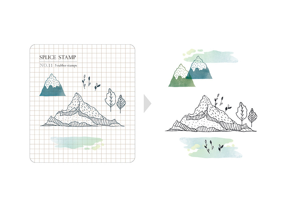 MU Lifestyle - Splice Stamp / 1011 - Mountains