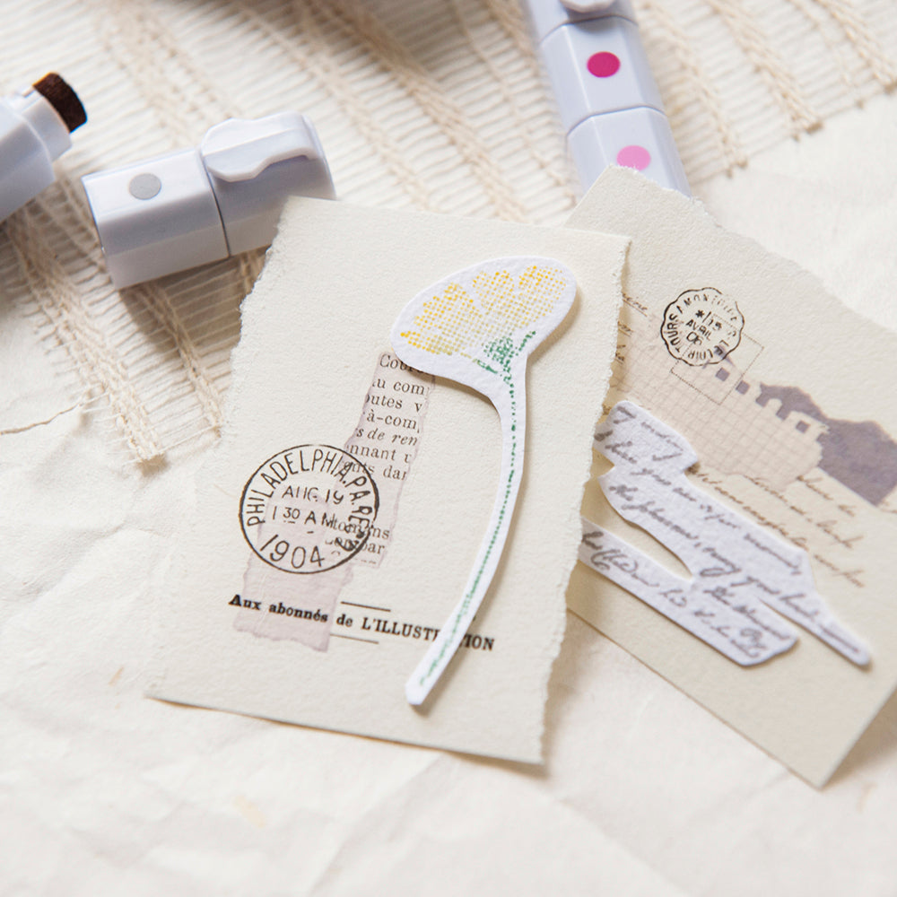 MU Lifestyle - Splice Stamp / 1023 - Flower And Leaf