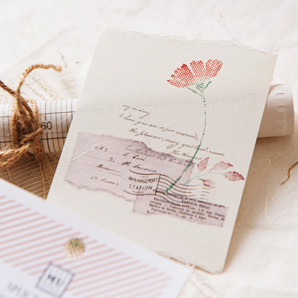MU Lifestyle - Splice Stamp / 1023 - Flower And Leaf