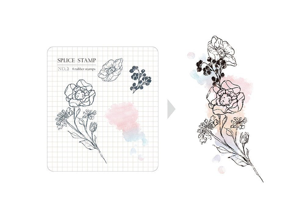 MU Lifestyle - Splice Stamp / 1002 - Flowers