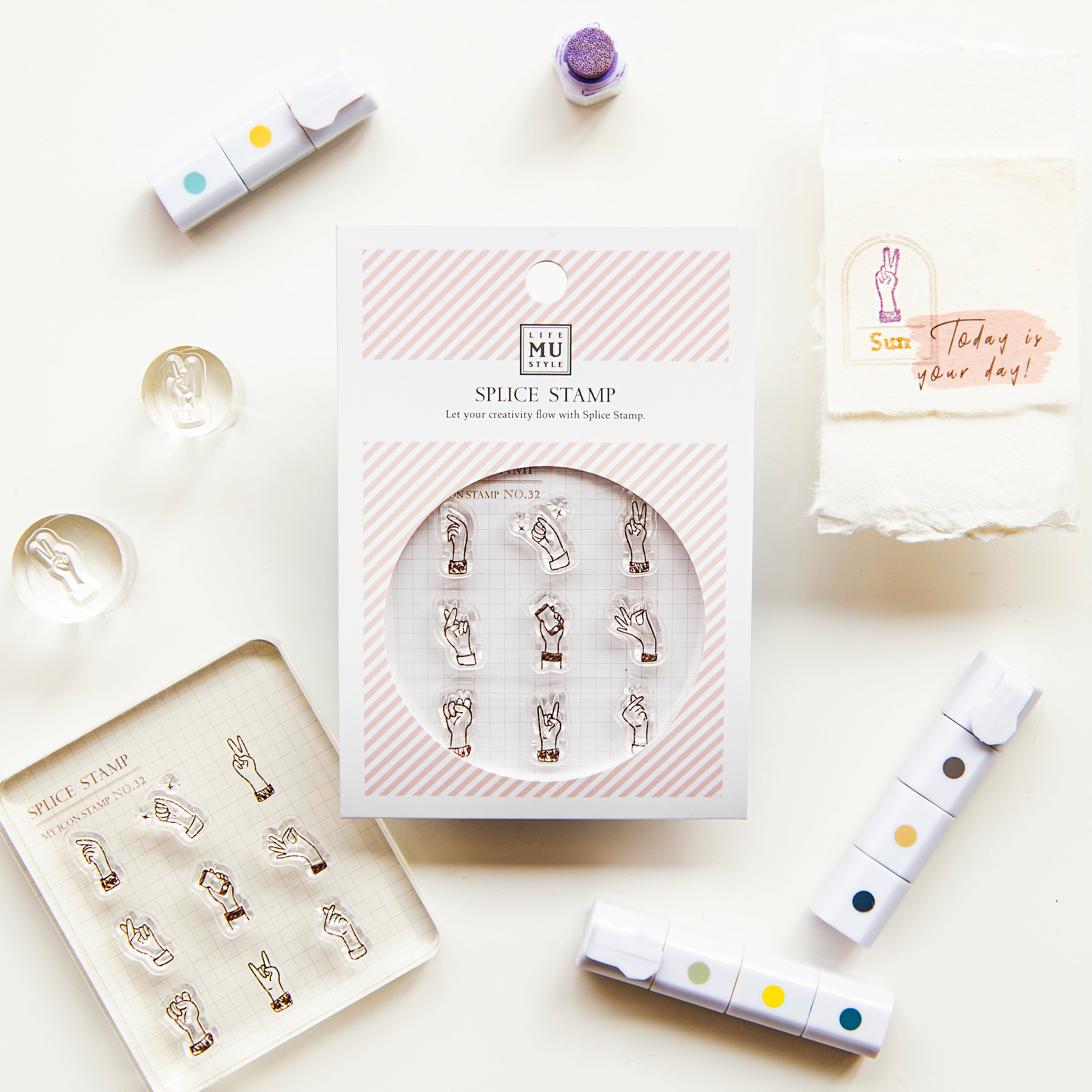 MU Lifestyle - Icon Stamp / 2032 - Hand Gestures
