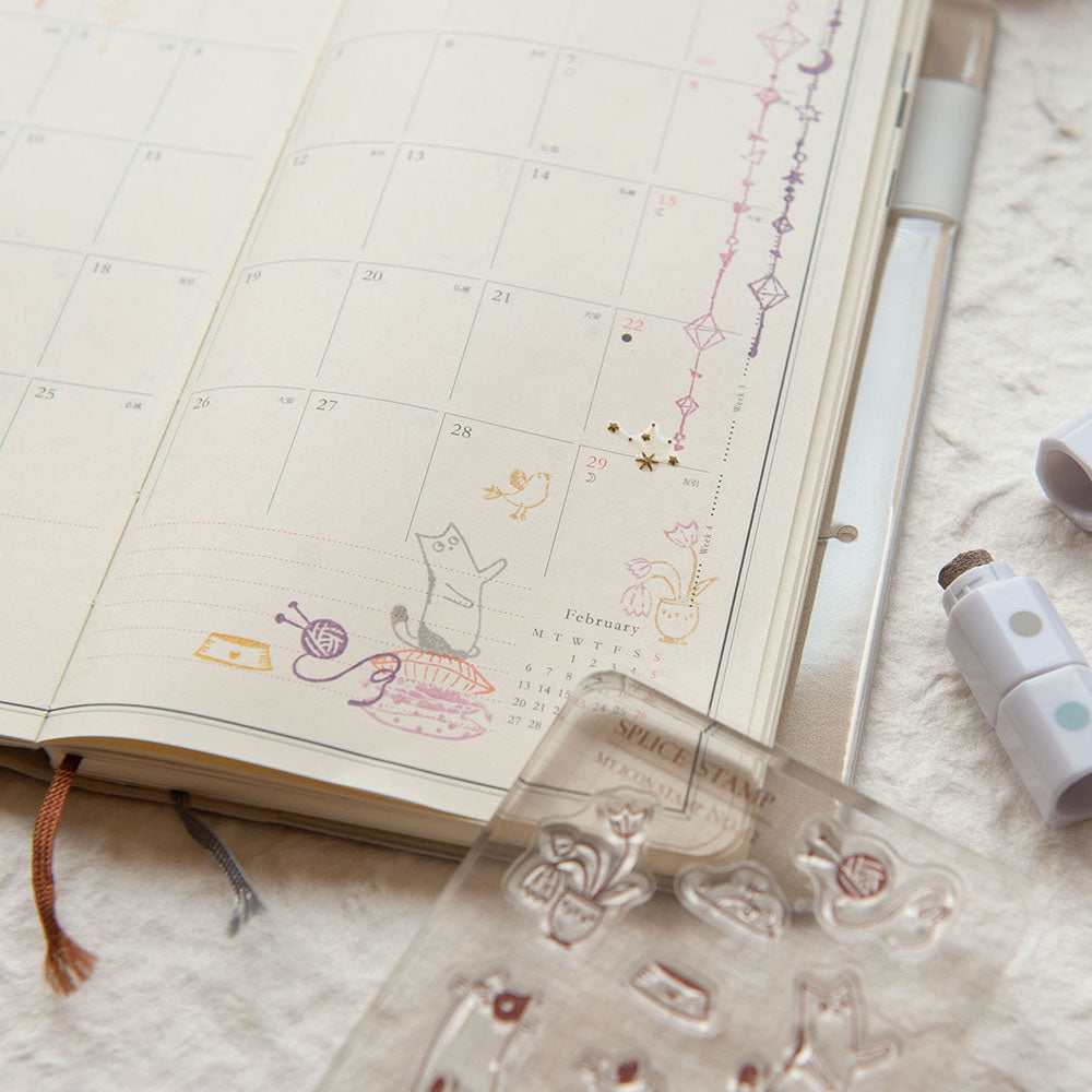 MU Lifestyle - Icon Stamp / 2042 - Cute Cat