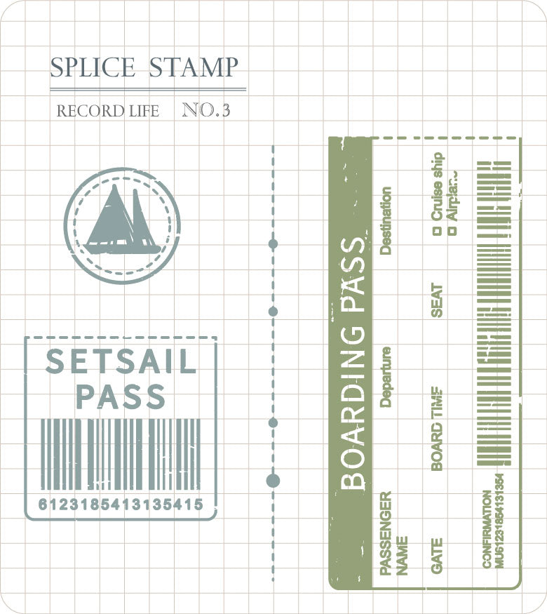 MU Lifestyle - Record Stamp / 3003 - Boarding Pass