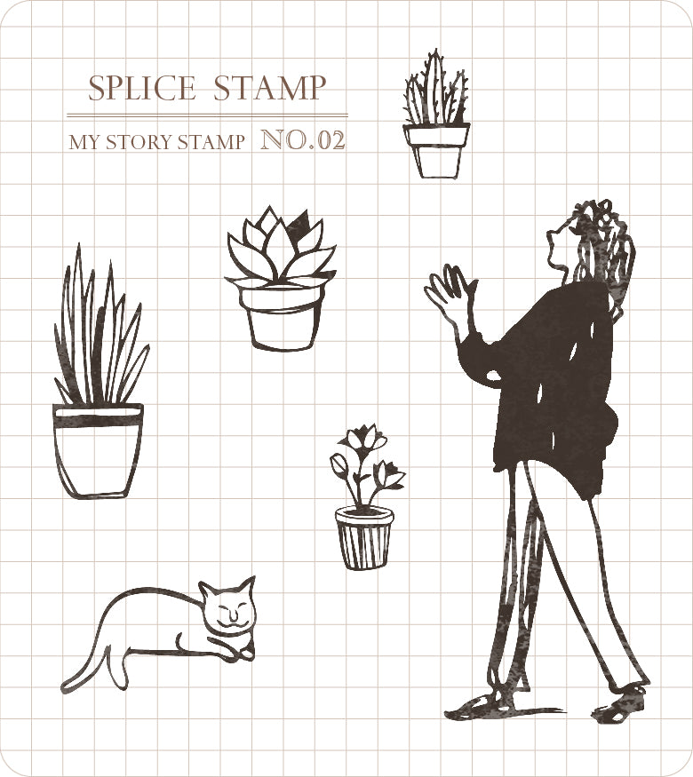MU Lifestyle - My Story Stamp / 4002 - Plants and Window