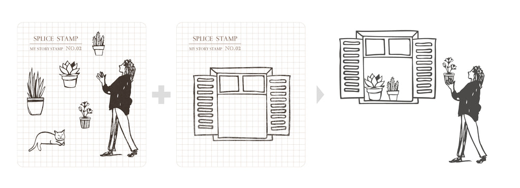 MU Lifestyle - My Story Stamp / 4002 - Plants and Window