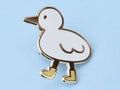 Bird with Boots Enamel Pin