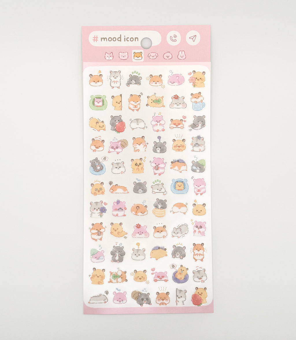 MindWave Mood Icon Sticker Sheet - Hamsters