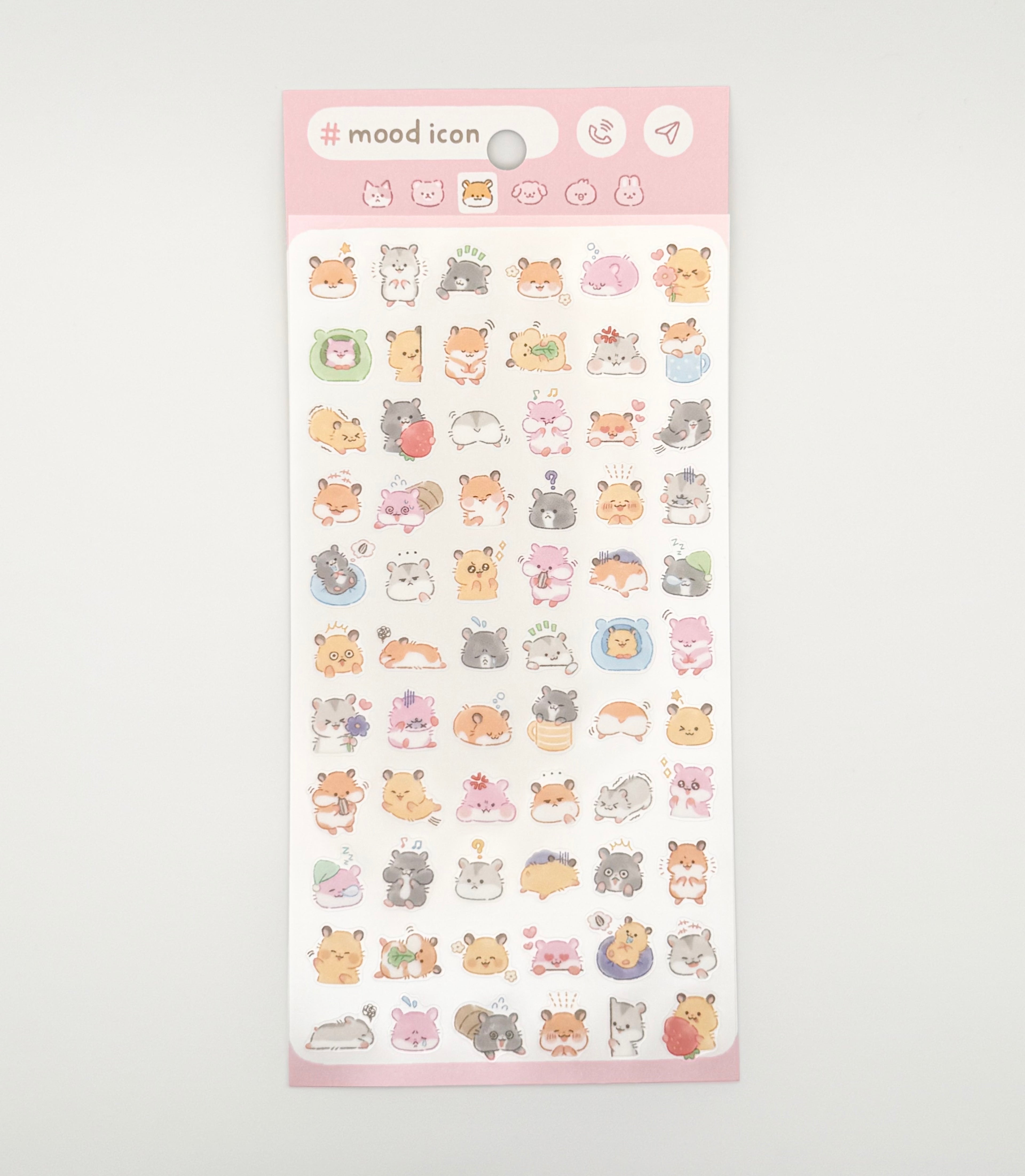 MindWave Mood Icon Sticker Sheet - Hamsters