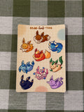 Eeveeloaftions Sticker Sheet