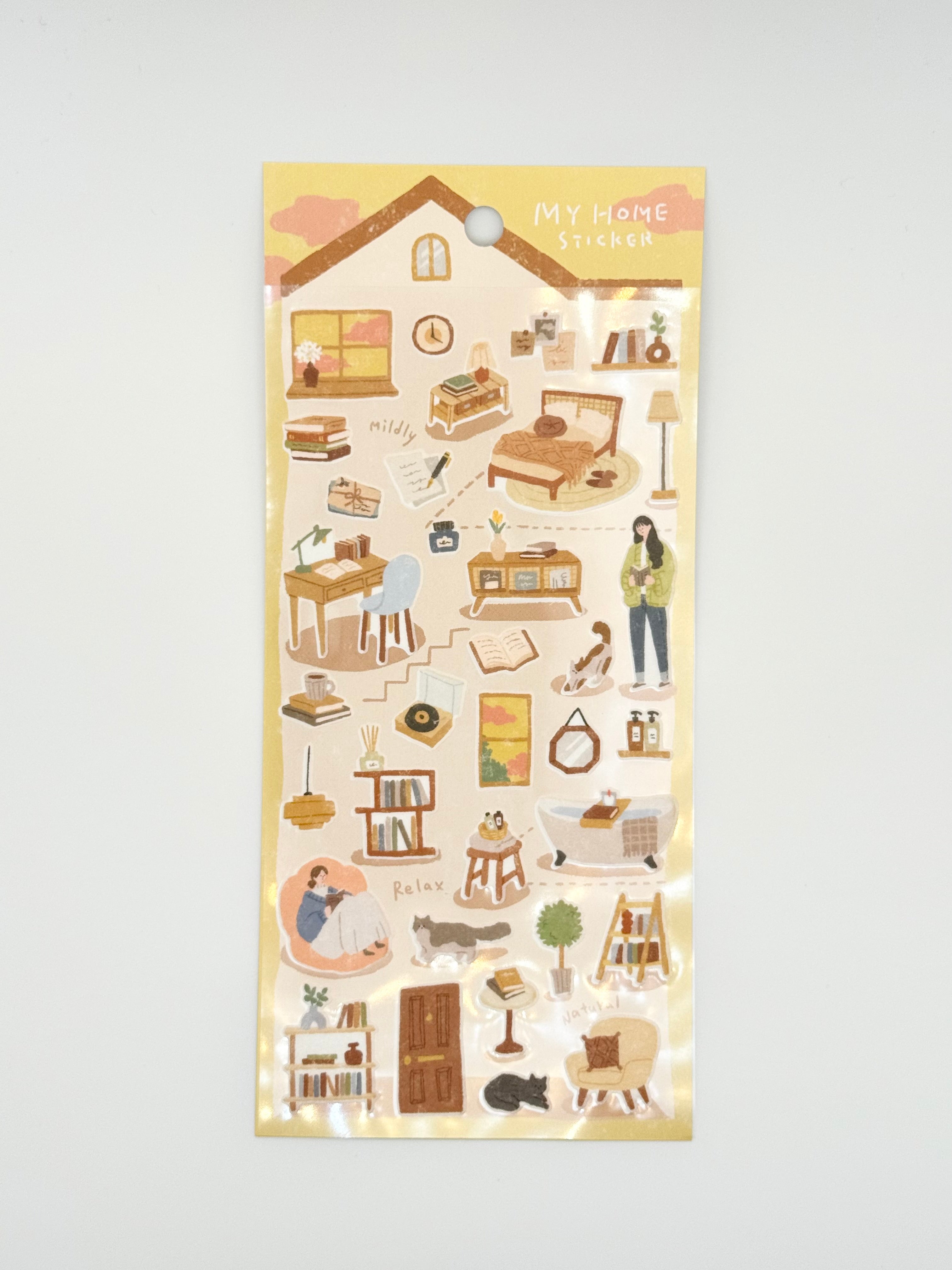 My Home Sticker Sheet - Reading Time