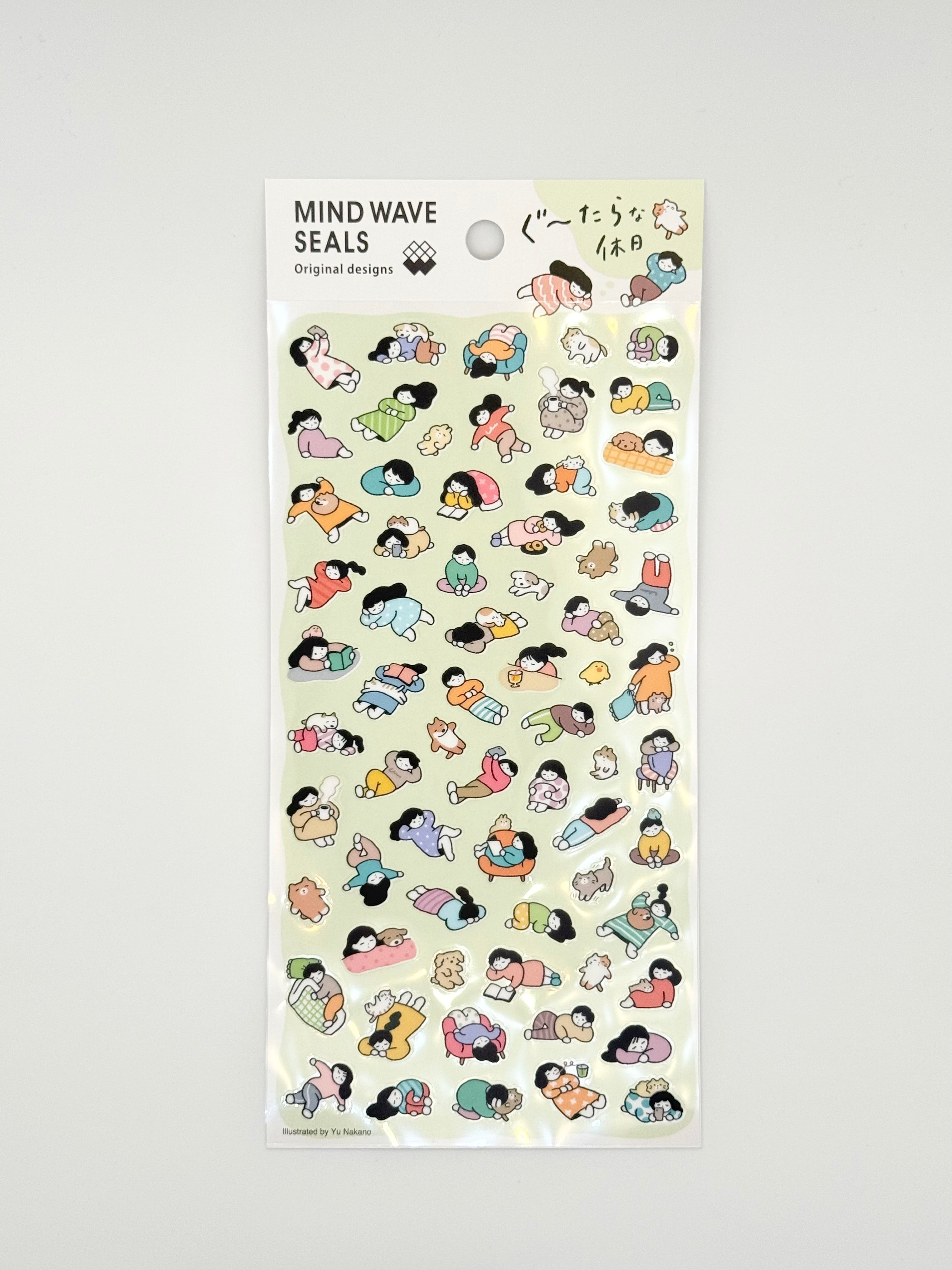MindWave Sticker Sheet - Seals Original Designs - Off Day