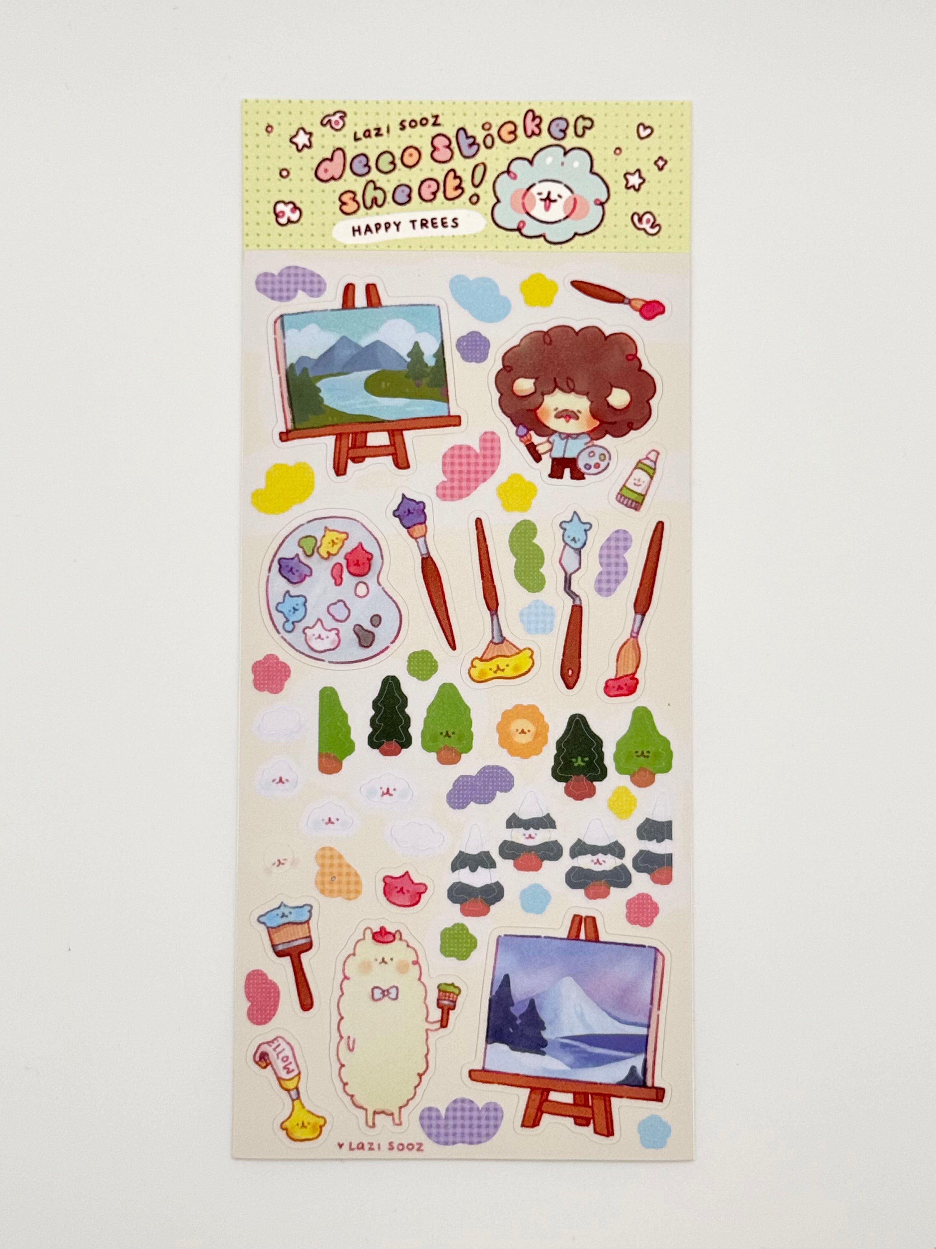 Happy Trees Deco Sticker Sheet