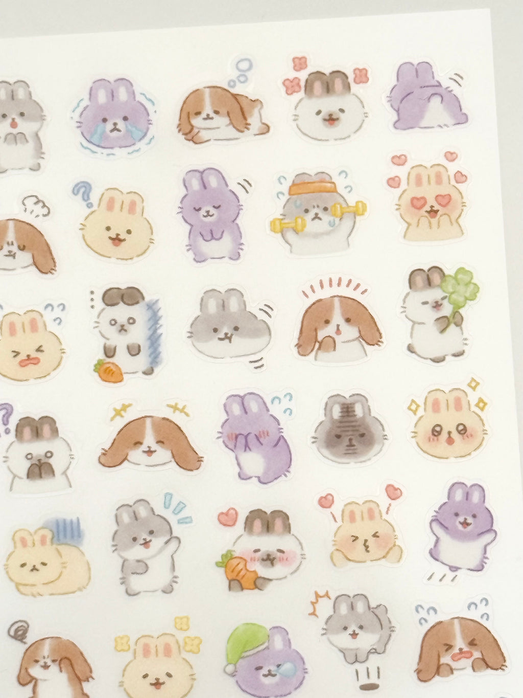 MindWave Mood Icon Sticker Sheet - Rabbits