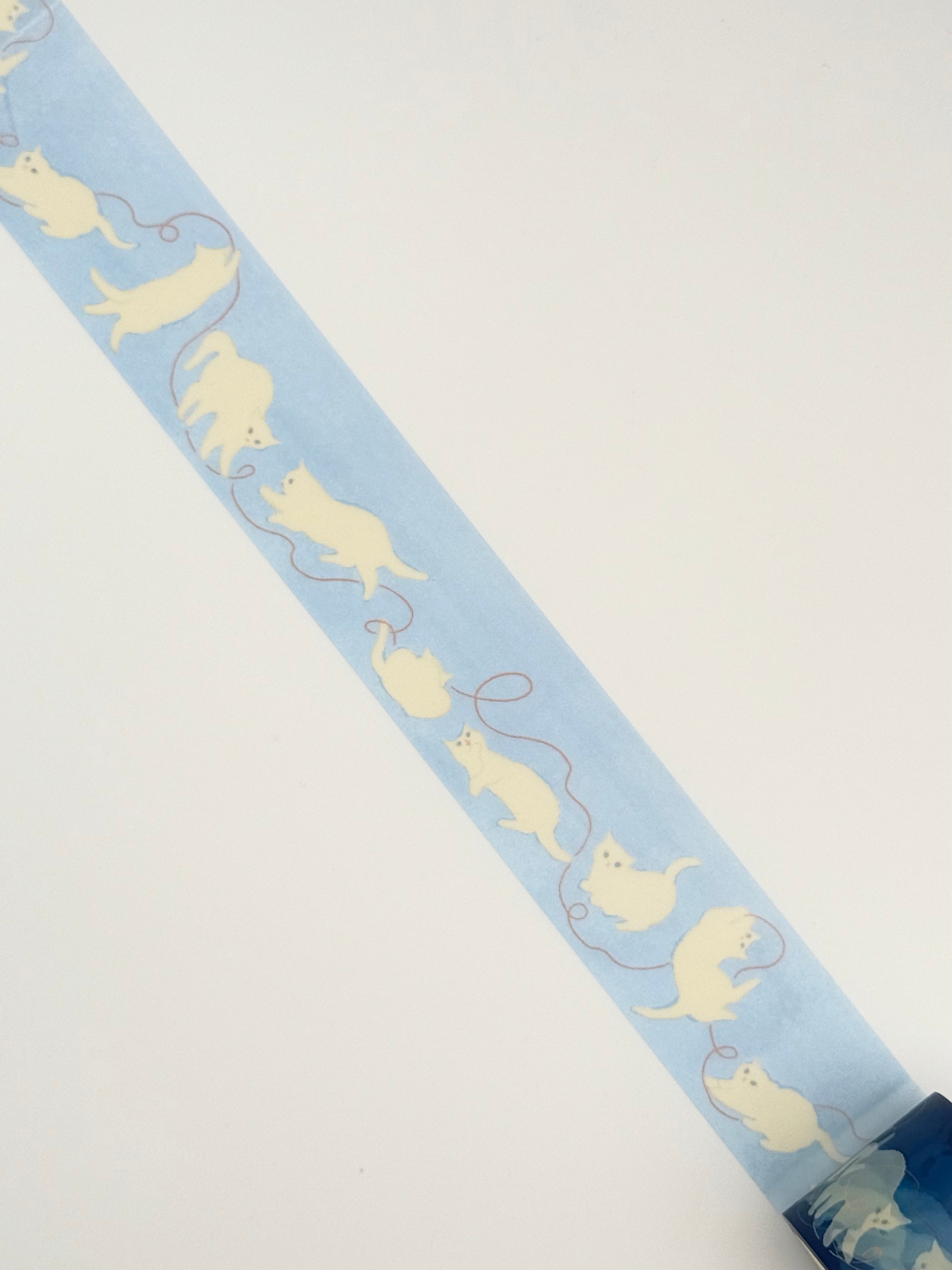 mula x RYURYU Clear Tape - Polka Cat