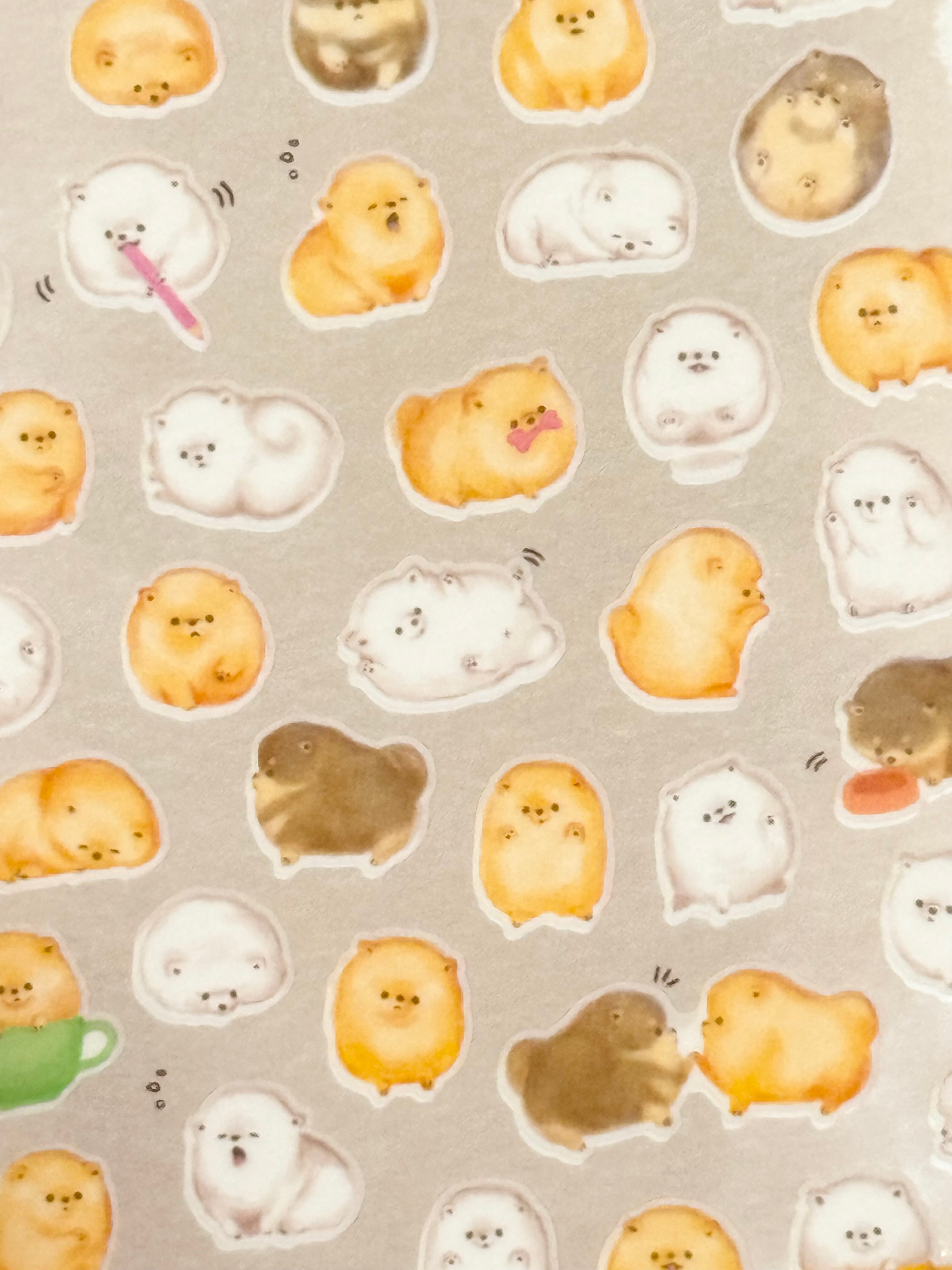 Mame Mame Sticker Sheet - Pomeranian