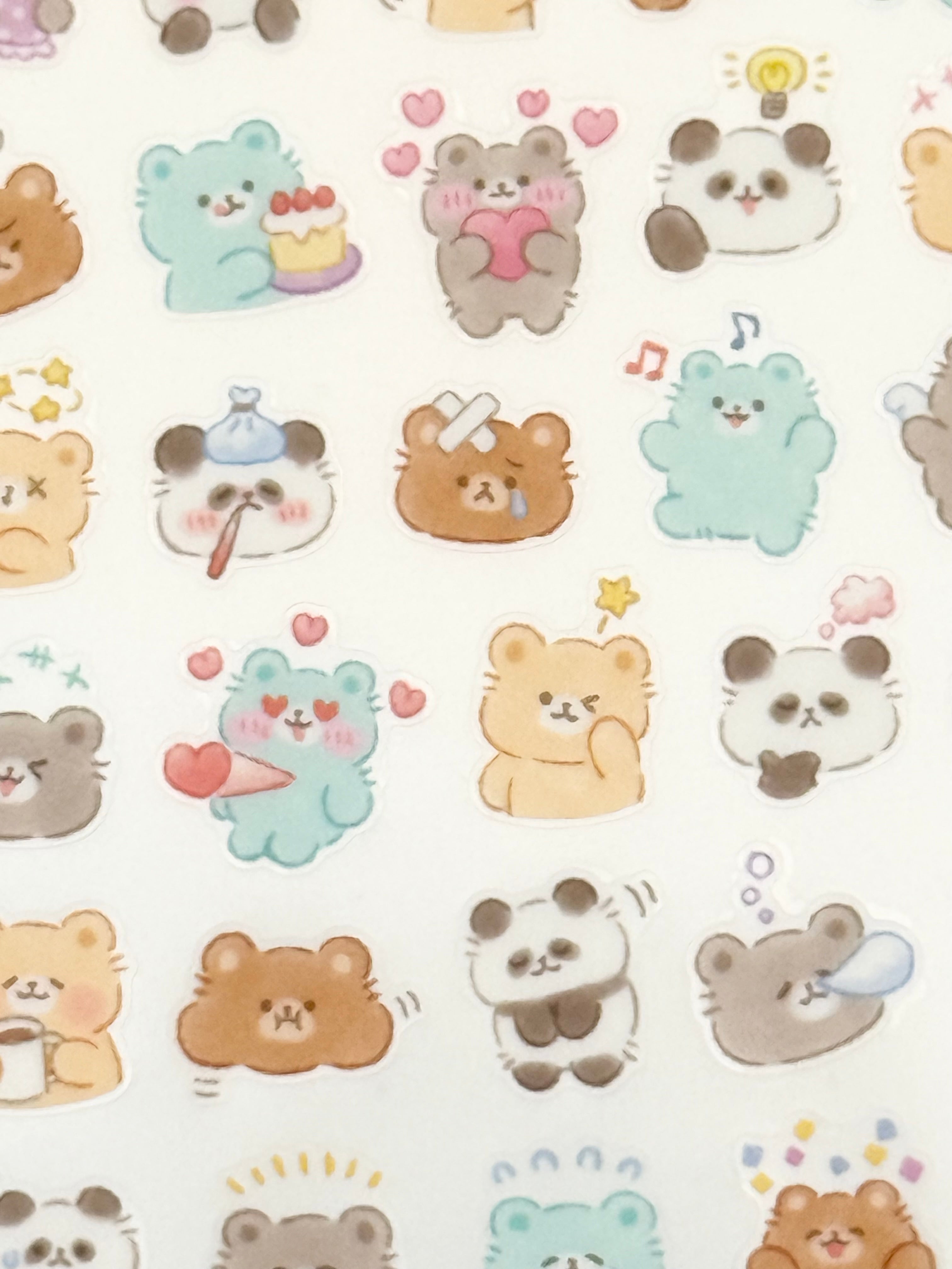 MindWave Mood Icon Sticker Sheet - Bears