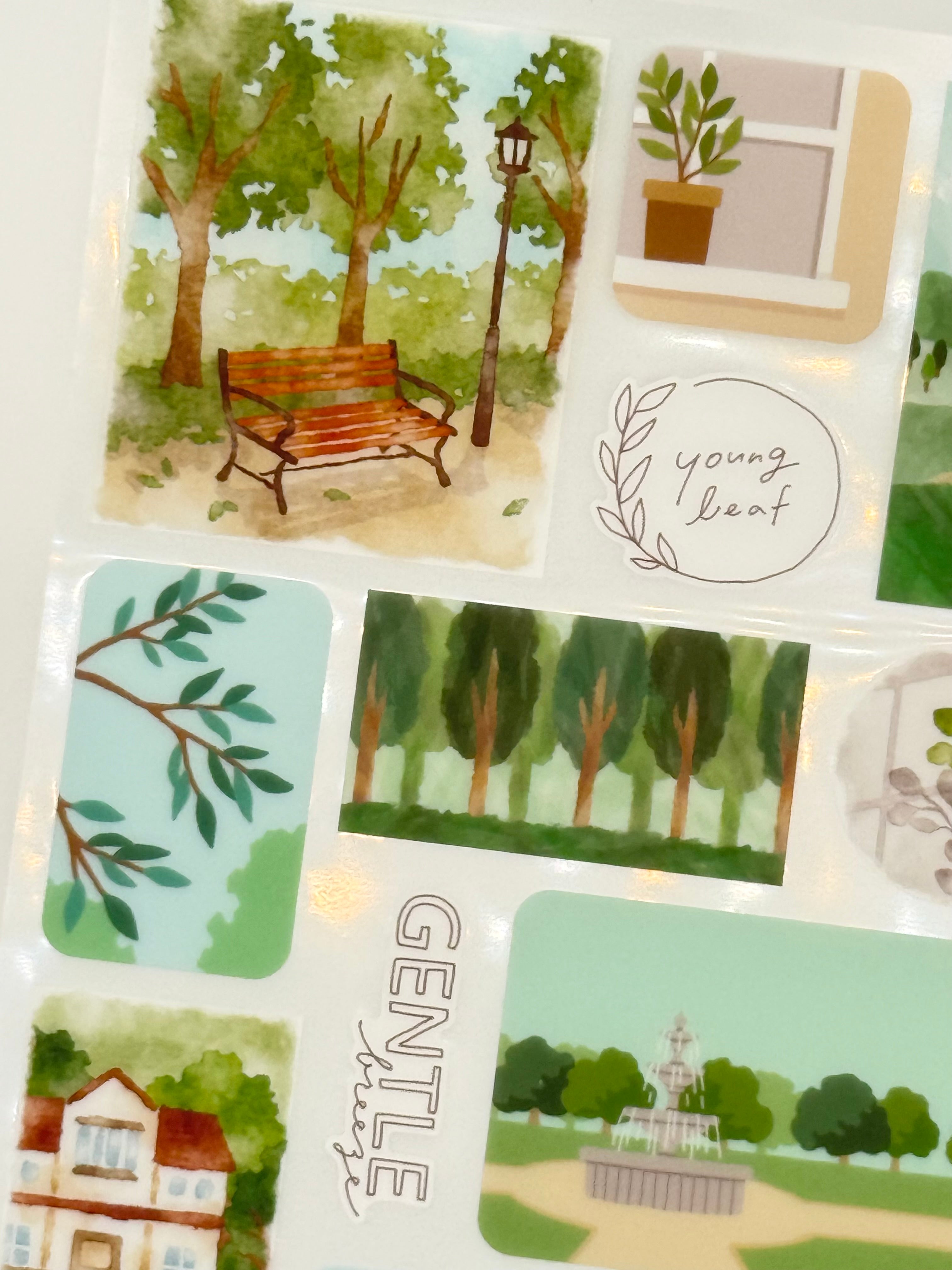 La Vista Sticker Sheet - Greenery
