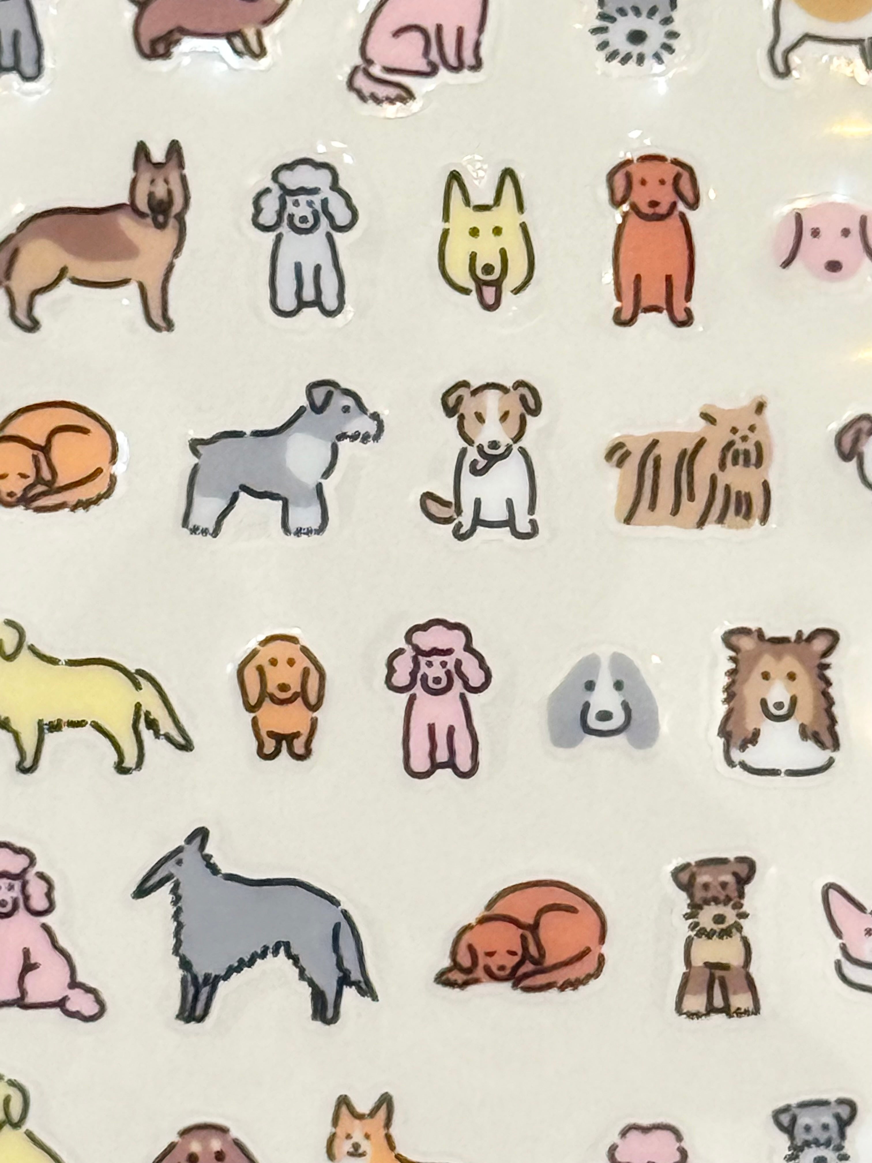 Tiny Tiny Sticker Sheet - Inu