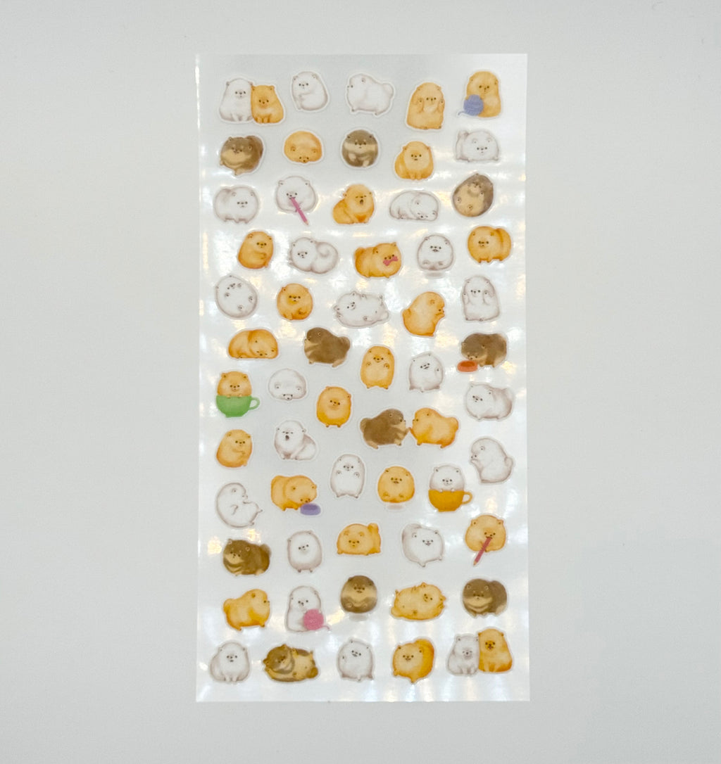 Mame Mame Sticker Sheet - Pomeranian