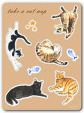 Take a Cat Nap Vinyl Sticker Sheet