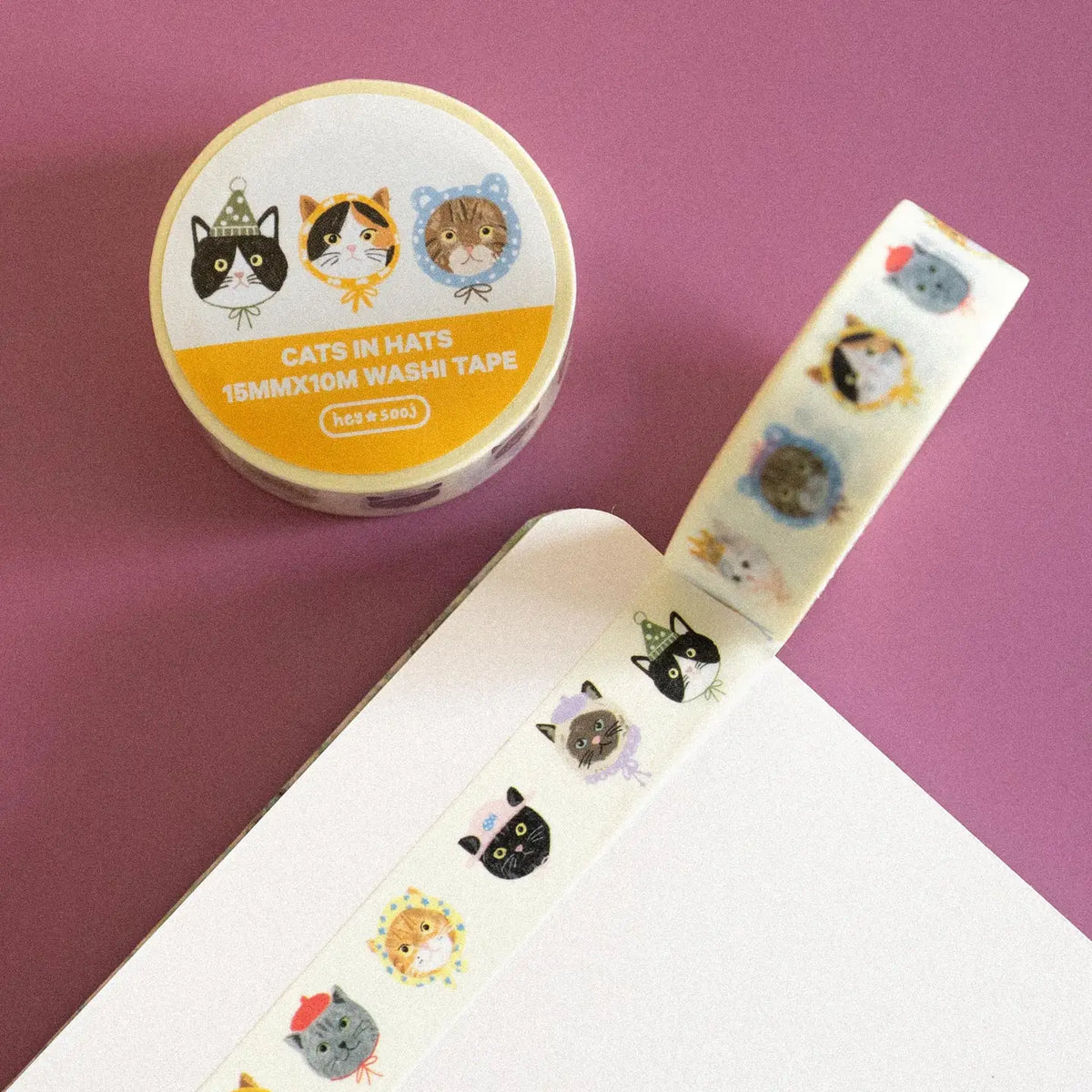 Cats in Hats Washi Tape