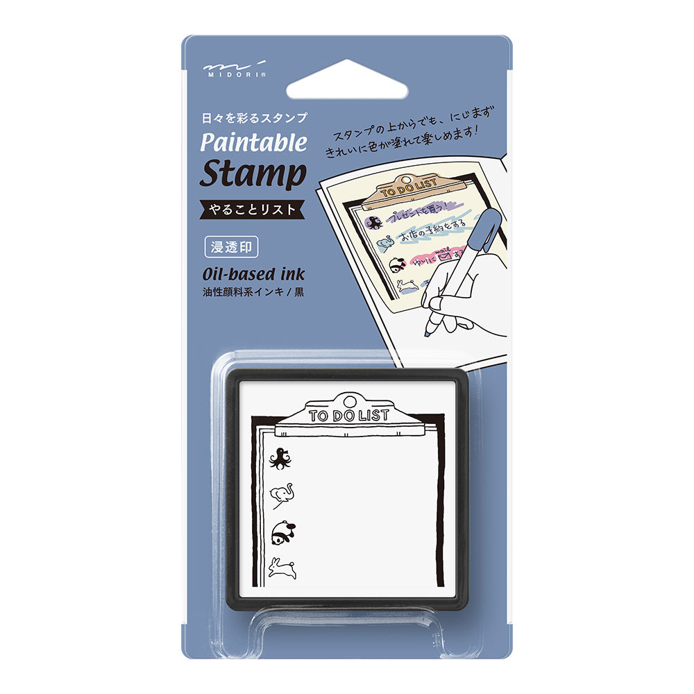 Midori Paintable Stamp - Pre-Inked