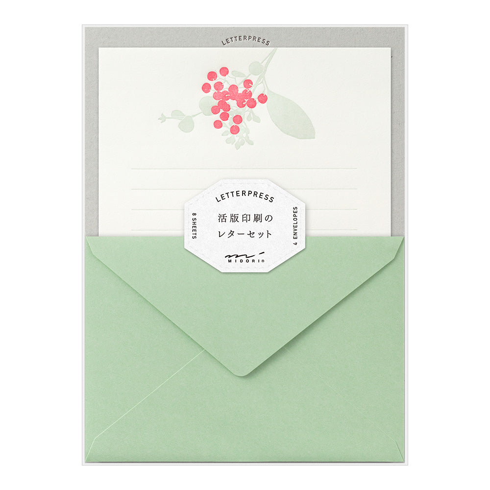 Midori Letterpress Letter Set