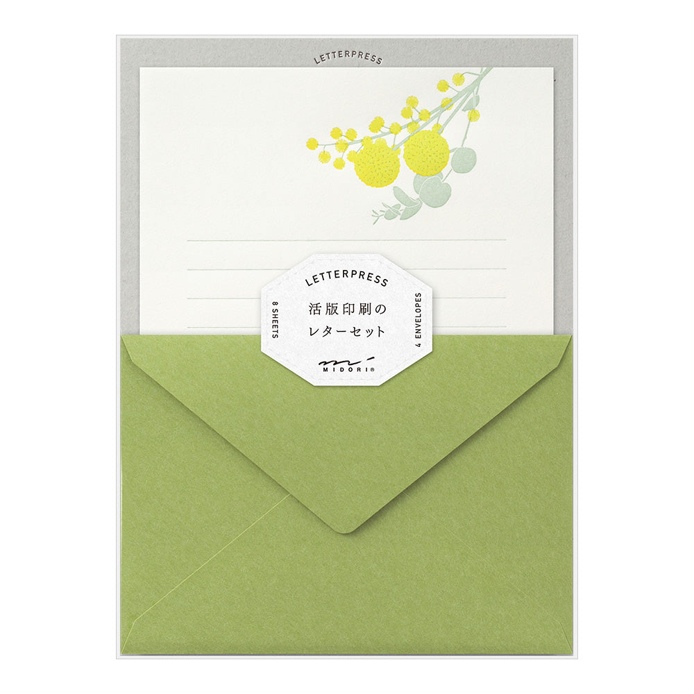 Midori Letterpress Letter Set