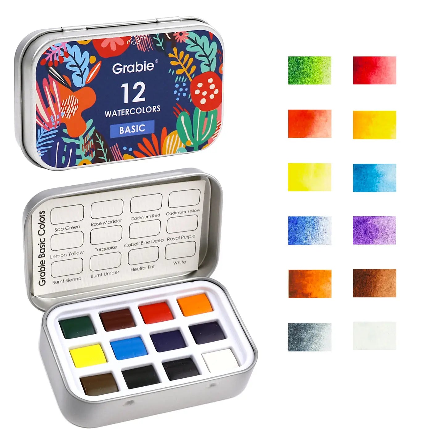 Grabie - Travel Size Watercolor Pocket Set