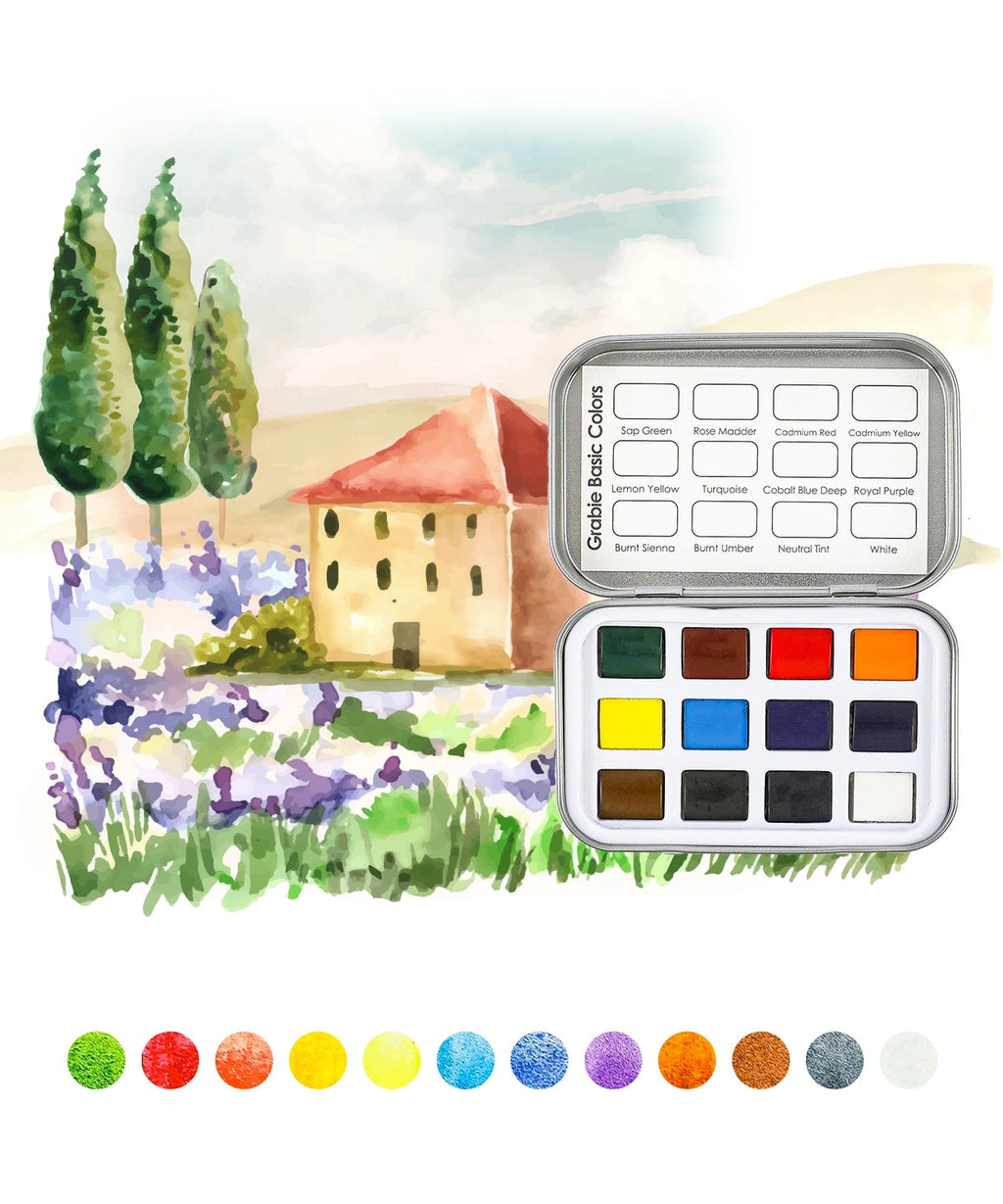 Grabie - Travel Size Watercolor Pocket Set