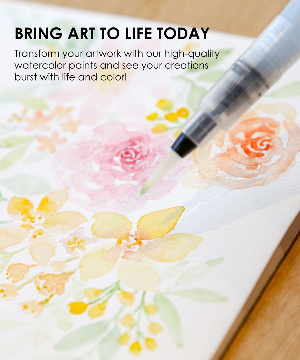 Grabie - Travel Size Watercolor Kit with Brush