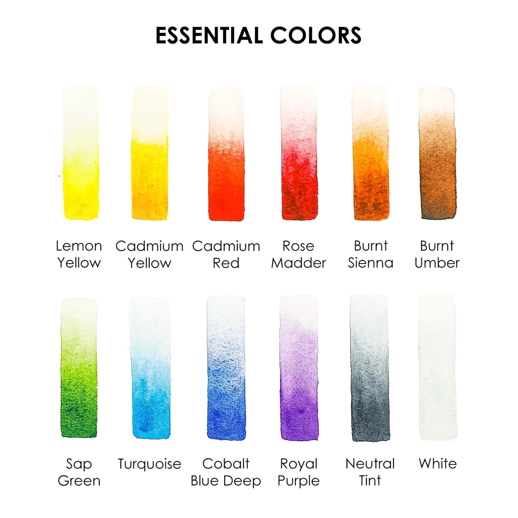 Grabie - Travel Size Watercolor Kit with Brush
