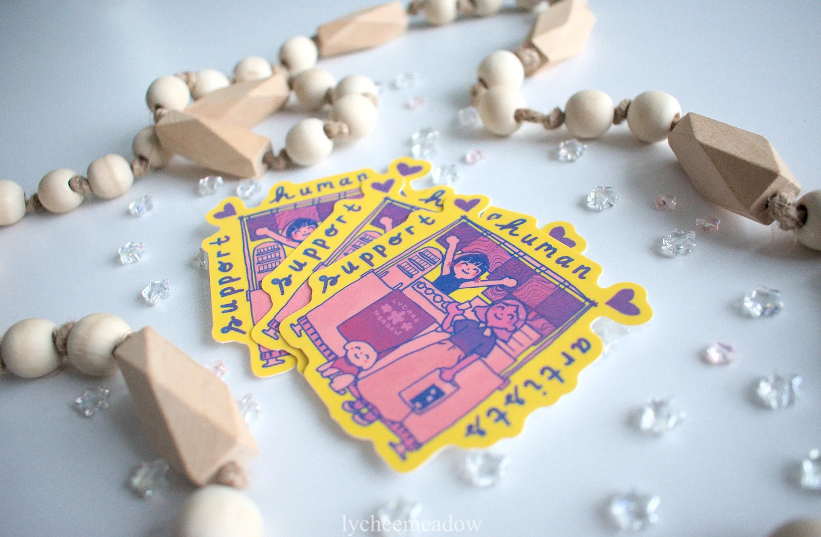 Support Human Artists Vinyl Sticker