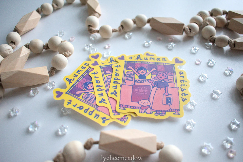 Support Human Artists Vinyl Sticker