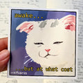 awake but at what cost Vinyl Sticker
