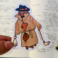 3 Bears In a Trench Coat Vinyl Sticker