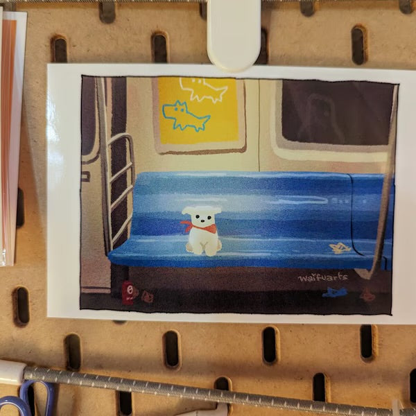 She Took the Midnight Train Print