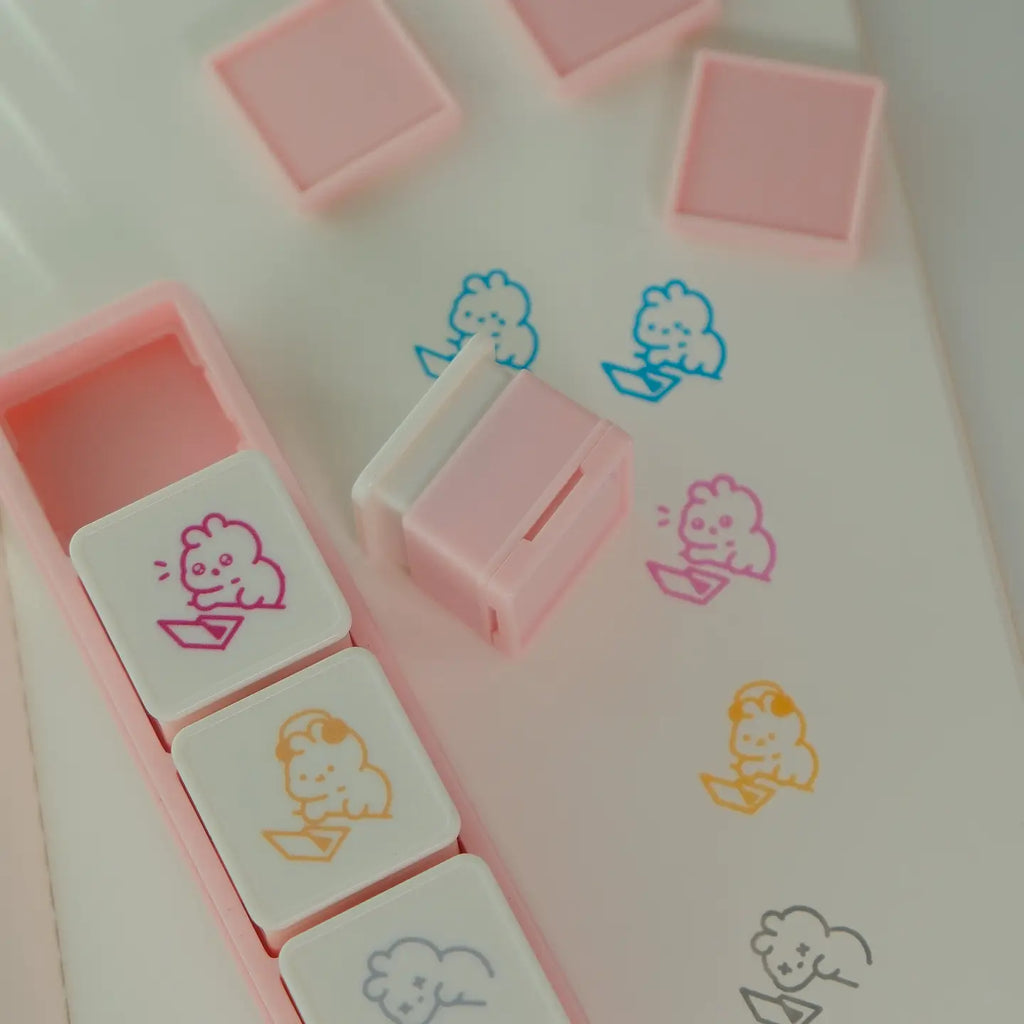 Large Bunnie Button Stamp