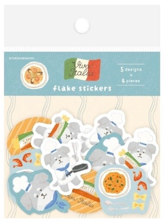 Furukawashiko - Italy Series Washi Flake Stickers